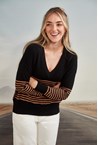 BRAG SWEATER - black stri